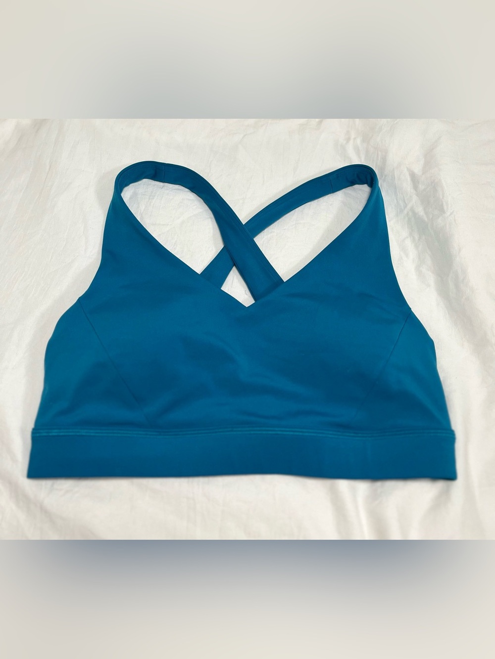 lululemon athletica Teal Cross-Strap Low-Impact Sports Bra